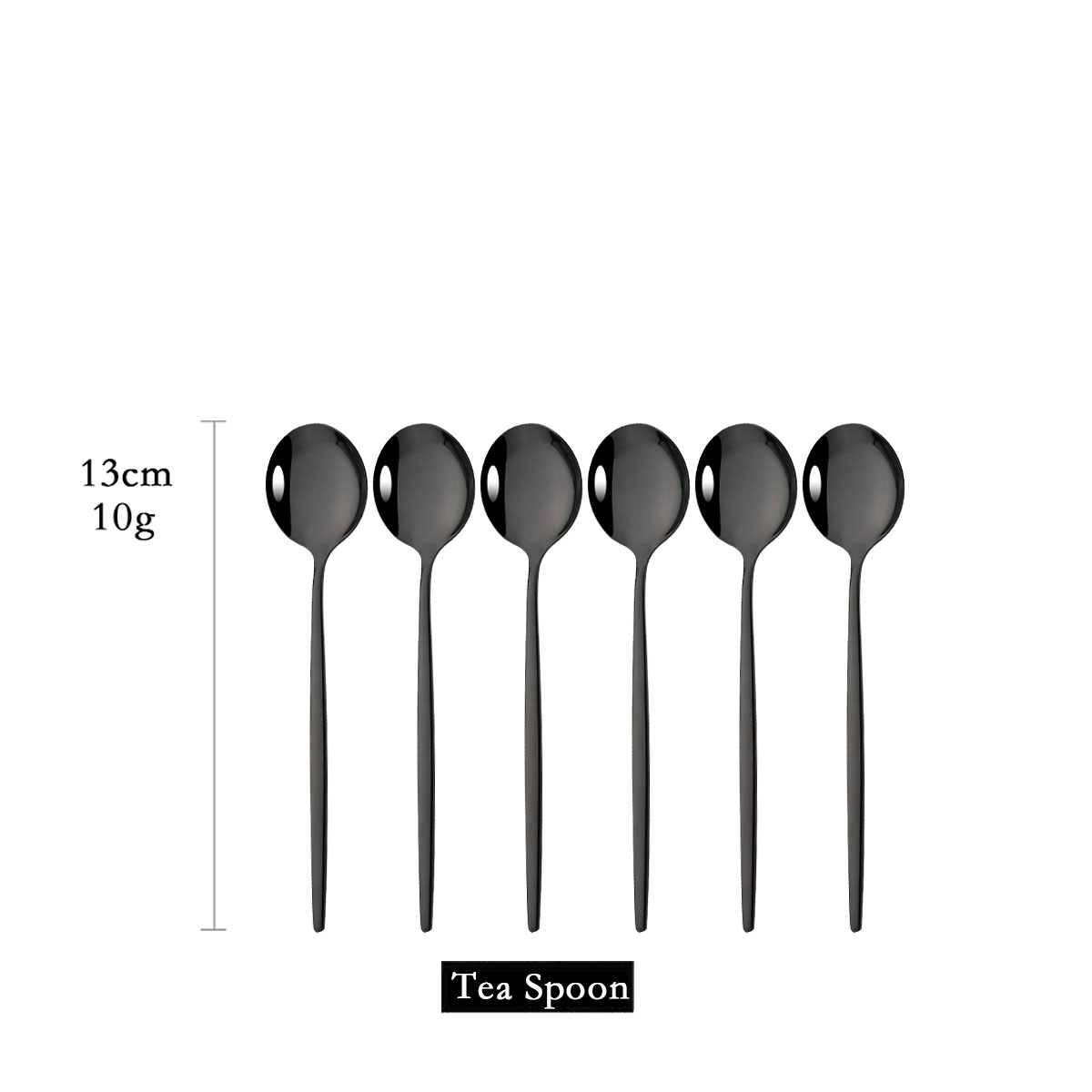 Gold Cutlery Flatware - 6 pçs chá café agitar mini