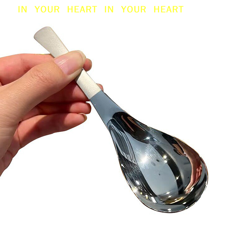 Gold Cutlery Flatware - 【X】Colheres de Sopa de Aço Inoxidável