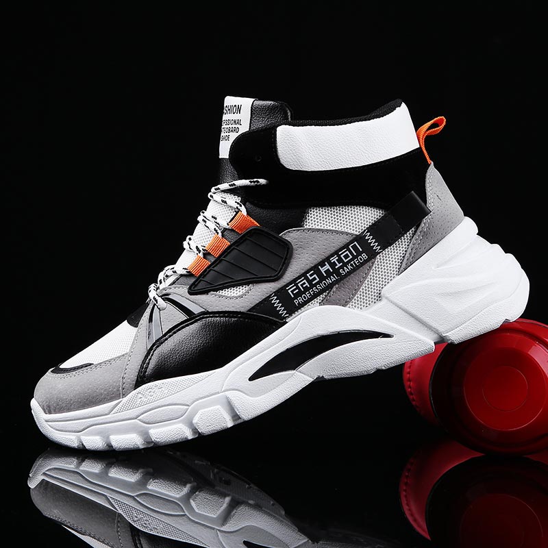 Luxury Lifestyle Experiences - Hightop-Sapatilhas Esportivas Masculinas, Sapatilhas de Cima