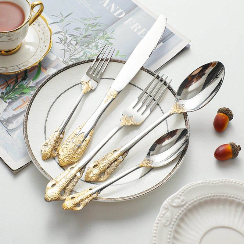 Conjunto de talheres de ouro l - Gold Cutlery Flatware avaliação e preço