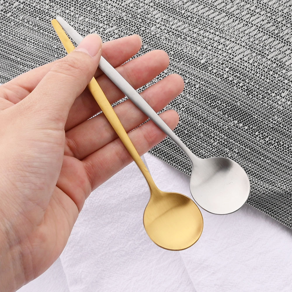 6 pçs chá café agitar mini col - Gold Cutlery Flatware avaliação e preço