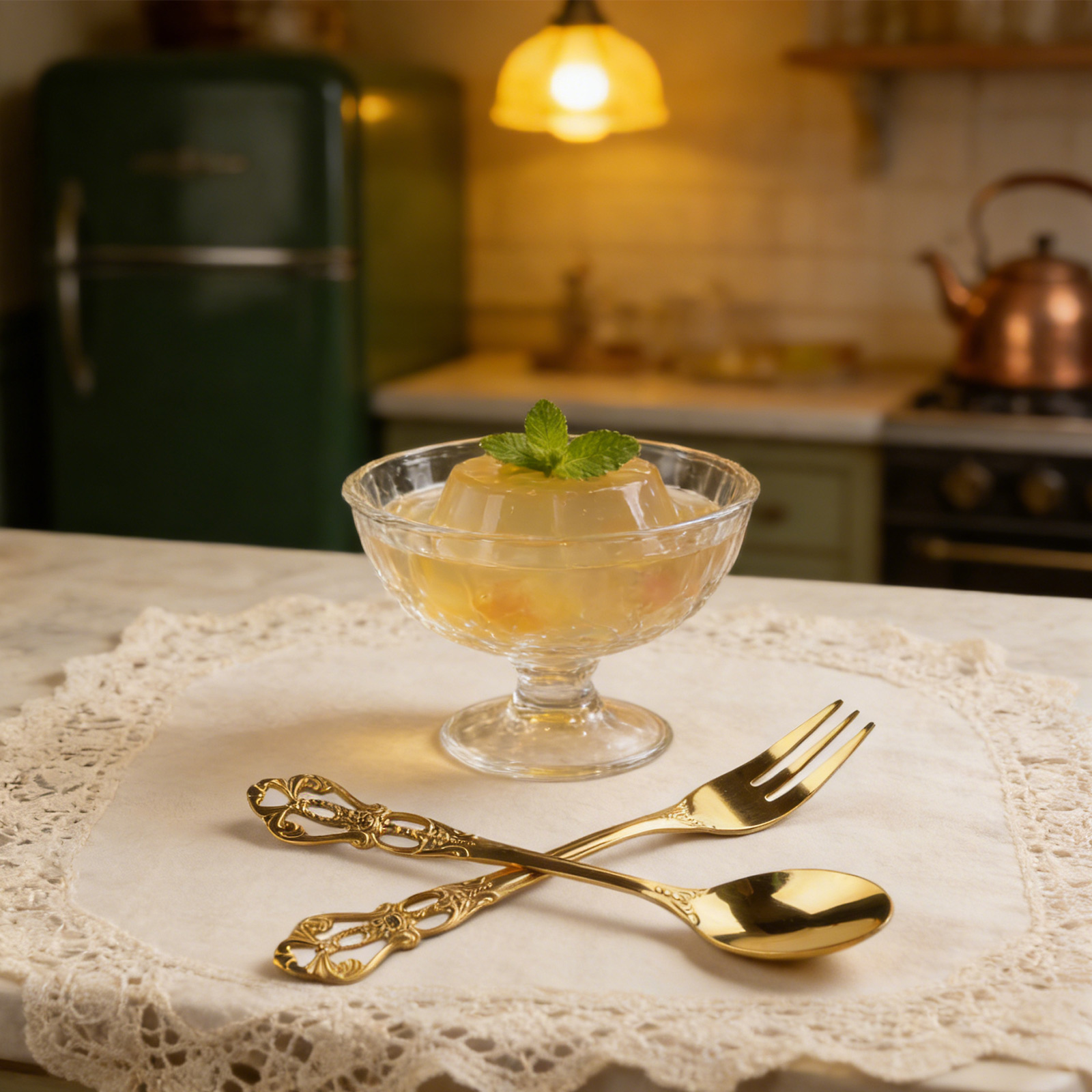 1 Par de Talheres Vintage Dour - Gold Cutlery Flatware avaliação e preço