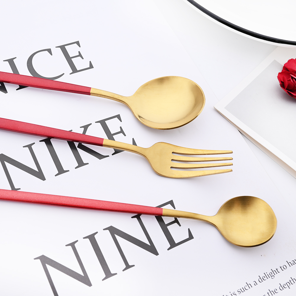 Drmfiy conjunto de talheres de - Gold Cutlery Flatware avaliação e preço