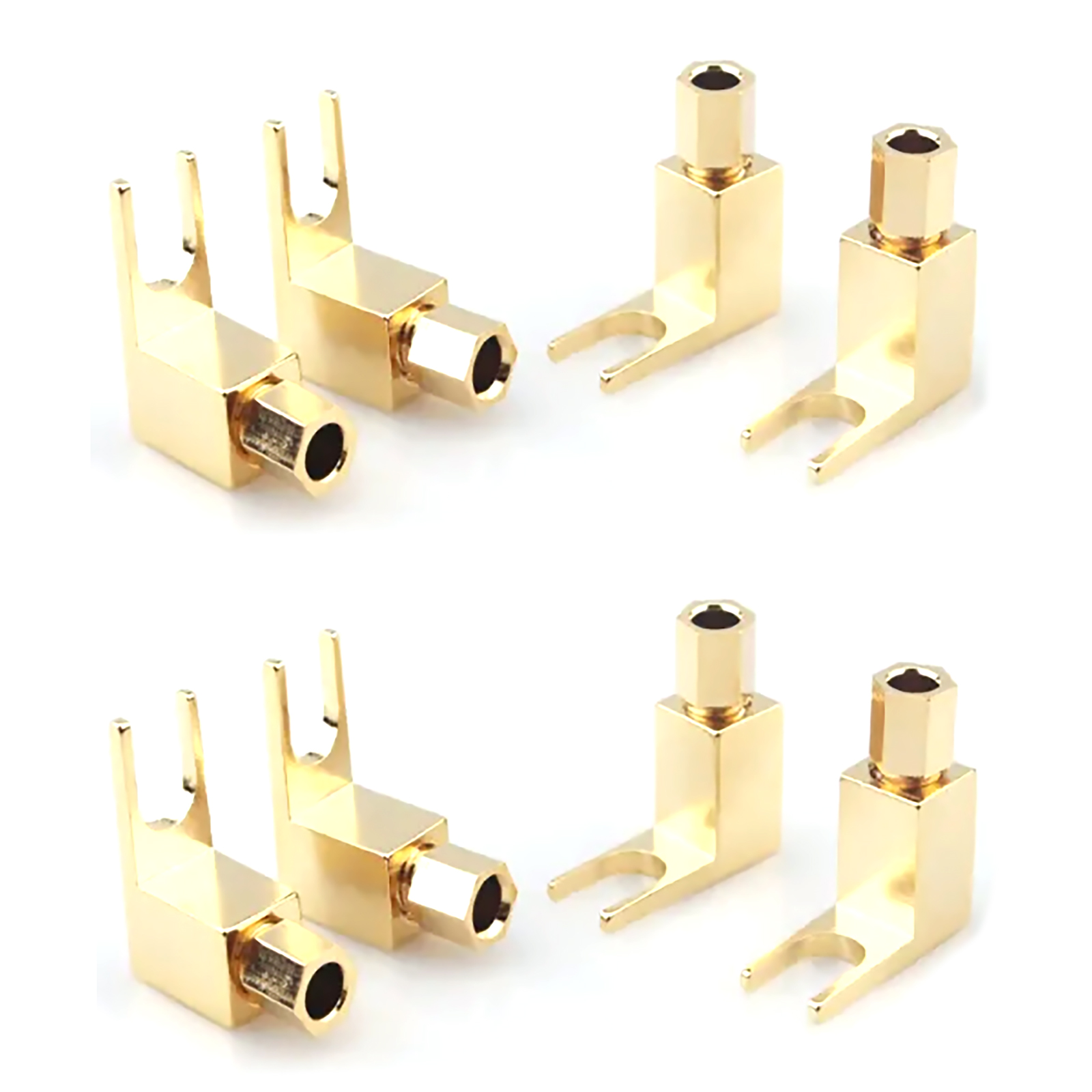 4 Peças Conector Tipo Y de Gar - Gold Cutlery Flatware avaliação e preço